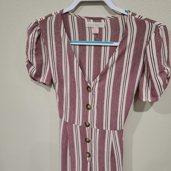 Band of Gypsies womens size Sm. Striped, wide leg, cropped Jumpsuit - Picture 2 of 11